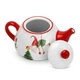 Набор из заварочного чайника и чашки Fissman Merry Christmas из доломита 18х12.5х17см (0390) - изображение 4