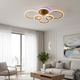 Потолочная LED люстра с пультом 112W+18W акриловые кольца и контурная подсветка 3000–6500K золотистая Svet SY-26255/2+2+2C FGD - изображение 4