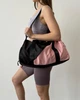 Спортивная женская сумка ЗD Bags Zip на 6 отделений для спортзала компактная Двухцветная 46x22x23 см Черно-пудровая (4756) - изображение 4