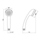 Лейка для ручного душа Лейки Lidz Niagara 02 67 мм округлая LDNIA02CRM22035 Chrome - изображение 2