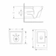 Унитаз подвесной Crow Rimless 485х340х330 мм, White, c сиденьем Slim Duroplast/ Soft-close/ Quick Release QT05335171RW Qtap - изображение 2
