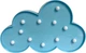 Декоративний LED-світильник-нічник Хмарка 30 см UFT Funny Lamp Cloud на батарейках (uftfunnylampcloud) - зображення 1