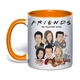 Чашка с печатью "Friends (Друзья)" №1 (цвет оранжевый) (36985) - изображение 1