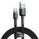 Кабель Baseus Cafule USB to USB-C 2A 1m Black (CATKLF-BG1) [67414] - изображение 1