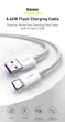 Кабель Baseus Superior Series Fast Charging USB to Type-C 66W 1m (CATYS-01) Black [67658] - изображение 8