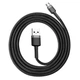 Кабель Baseus Cafule Micro USB 1m (CAMKLF-BG1) Gray/Black [70572] - изображение 5
