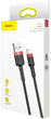 Кабель Baseus Cafule Cable USB for Lightning 2м Black/Red (CALKLF-C19) [73376] - изображение 8