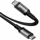 Кабель Baseus Cafule Type-C to Type-C 1m Black (CATKLF-GG1) [54147] - изображение 2