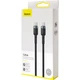 Кабель Baseus Cafule Metal Type-C to Type-C 100W 2m Gray/Black (CATKLF-ALG1) [75256] - изображение 6