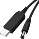 Кабель живлення для роутера/модема USB-DC (5V/9V/12V) 5.5x2.1 мм [77242] - зображення 2