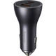 Автомобильное зарядное устройство Baseus Golden Contactor Pro Triple Fast Charger Car Charger 65W U+C+C Dark Gray (CGJP010013) [77944] - изображение 2