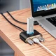 USB-хаб Baseus Square Round Box 4-Port USB-A Black 1м (CAHUB-AY01) [77938] - изображение 7
