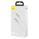 Кабель Baseus Cafule Metal USB-C to USB-C 100W 1m White (CATJK-C02) [82102] - изображение 9