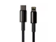 Кабель Baseus Tungsten Gold Type-C to Lightning 2m Black (CATLWJ-A01) [82115] - изображение 2