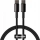 Кабель Baseus Tungsten Gold Fast Charging Data Cable Type-C to Type-C 100W 1m Black (CATWJ-01) [83771] - изображение 1