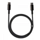 Кабель Baseus Tungsten Gold Fast Charging Data Cable Type-C to Type-C 100W 1m Black (CATWJ-01) [83771] - изображение 2