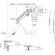 Настольное крепление для монитора Brateck LDT71-C012N [97302] - изображение 13