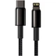 Кабель Baseus Tungsten Gold Type-C to Lightning 1m (CATWJ-01) Black [100372] - изображение 2