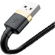 Кабель Baseus Cafule USB-A to Lightning 1m Black/Gold (CALKLF-BV1) [113815] - изображение 5