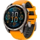 Смарт-годинник Garmin Fenix 8 AMOLED Sapphire 47mm Titanium with Spark Orange/Graphite Silicone Band (010-02904-10) [115077] - зображення 1