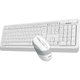 Комплект (клавиатура + мышь) A4Tech Fstyler FG1010 White/Gray [114625] - изображение 2