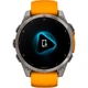 Смарт-годинник Garmin Fenix 8 AMOLED Sapphire 47mm Titanium with Spark Orange/Graphite Silicone Band (010-02904-10) [115077] - зображення 3