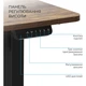 Компьютерный игровой стол OfficePro ODE1260DW Dark Wood/Black [124835] - изображение 5