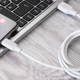 Кабель Proove Striped Silicone USB-A to USB-C 1m White (CCSS60001202) [133330] - изображение 3