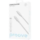Кабель Proove Striped Silicone USB-C to USB-C 60W 1m White (CCSS60002202) [133332] - изображение 2