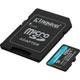 Карта памяти Kingston microSDXC Canvas Go! Plus 256GB Class 10 UHS-I U3 V30 A2 + SD адаптер (SDCG4/256GB) [139171] - изображение 3