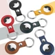 Чехол для поисковой метки Apple AirTag Leather Key Ring Yellow HC [135417] - изображение 6