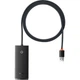 USB-хаб Baseus Lite Series 4-in-1 Hub Adapter Black (WKQX030101) [136670] - изображение 1