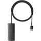 USB-хаб Baseus Lite Series 4-in-1 Hub Adapter Black (WKQX030101) [136670] - изображение 2