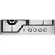 Газовая варочная поверхность Electrolux CGS6436BX [113320] - изображение 2