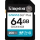 Карта памяти Kingston SDXC Canvas Go! Plus 64GB Class 10 UHS-I U3 V30 (SDG4/64GB) [140291] - изображение 1