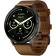 Смарт-часы Garmin Venu 4 45mm Slate with Brown Leather Band (010-03014-03) [153838] - изображение 1