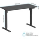 Компьютерный игровой стол OfficePro ODE1260B Black [124830] - изображение 8