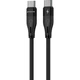 Кабель Proove Soft Silicone USB-C to USB-C 60W 1m Black (CCSO60002201) [130635] - зображення 1