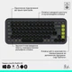 Комплект (клавіатура та миша) Logitech POP Icon Combo Bluetooth UA Graphite (920-013156) [121099] - зображення 8
