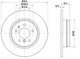 Диск тормозной задний невентилируемый BMW 7 (E38) 725tds-740i (324x12) PEX (14.0107) - изображение 4