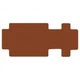 Двошарові коврики Sotra Premium Terracotta для Citroen Space Tourer (mkI); Peugeot Traveller (mkI); Toyota ProAce Verso (mkII) 2016 →; Opel Zafira (mkIV)(D) 2019→; Fiat Ulysse (mkII) 2022→ (2 зсувні двері)(3 ряд) (ST 91339-PR-Terra) - зображення 1
