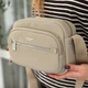 Сумка женская кросс боди из кожзаменителя David Jones 29075 холодный беж - изображение 1