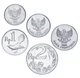 Набір монет Індонезія набір з 5 монет 1970-2003 UNC 1, 2, 25, 50, 100 рупій - зображення 2