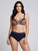 Женский купальник Fuba 26805-1 черный-коричневый 4XL - изображение 4
