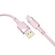 Кабель для заряджання USB Ridea RC-CP43 ColorPro USB/Type C 60W (20V/3A) 1.2m Рожевий - зображення 4