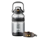 Спортивна пляшка TKK (2000 мл) — Напівпрозорий чорний Tritan BPA-free, з потужною ручкою та кнопкою-фіксатором - зображення 2