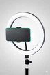 Кольцевая LED-лампа UFT TLL04 26 см USB с держателем для телефона, регулировка яркости, для фото и видео (UFTTLL04Lamp26) - изображение 1