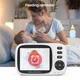 Видеоняня цифровая Baby Monitor MC632-A Pro поворотная камера 360° с монитором 3.2 дюйма, ночное видение, двусторонняя связь, видеонаблюдение и датчик движения Радионяня для малышей с микрофоном - изображение 4
