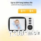 Видеоняня цифровая Baby Monitor MC632-A Pro поворотная камера 360° с монитором 3.2 дюйма, ночное видение, двусторонняя связь, видеонаблюдение и датчик движения Радионяня для малышей с микрофоном - изображение 6