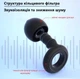 Беруші для сну багаторазові з кейсом, шумоподавлення 18–27 дБ, 3 розміри, чорні - зображення 4